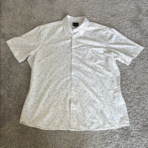 Men's White Patterned Shirt